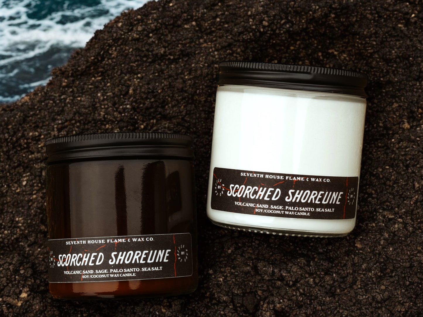 SCORCHED SHORELINE - Volcanic Sands, Sage & Sea Salt