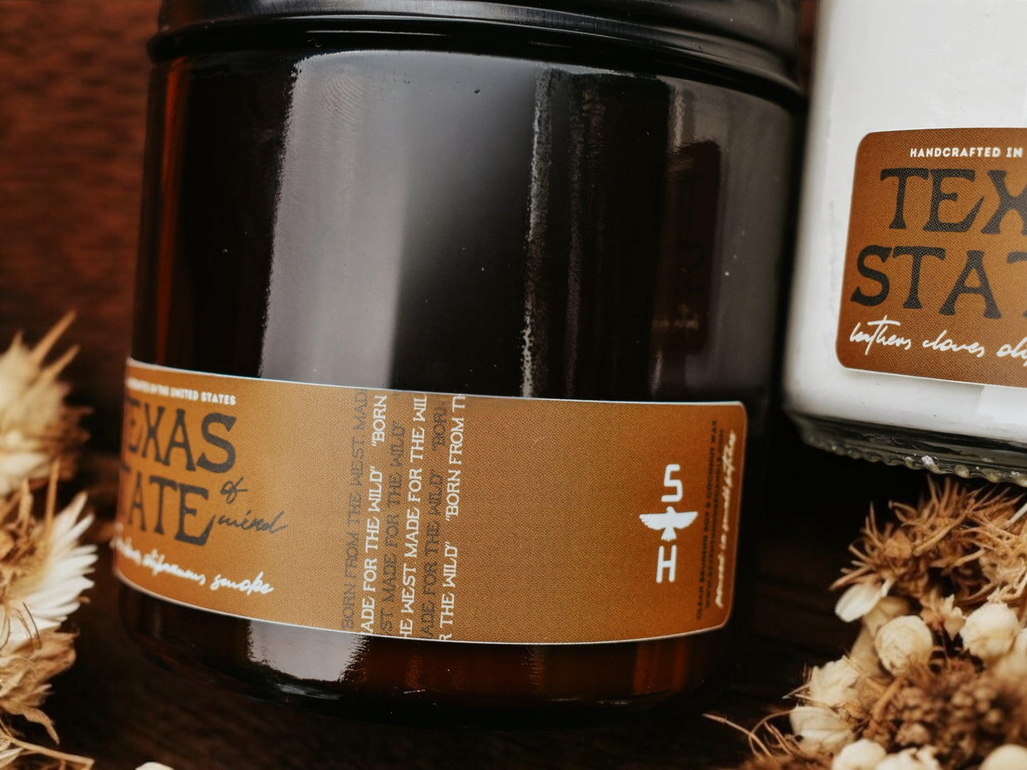 TEXAS STATE OF MIND - Leather & Smoke Candle