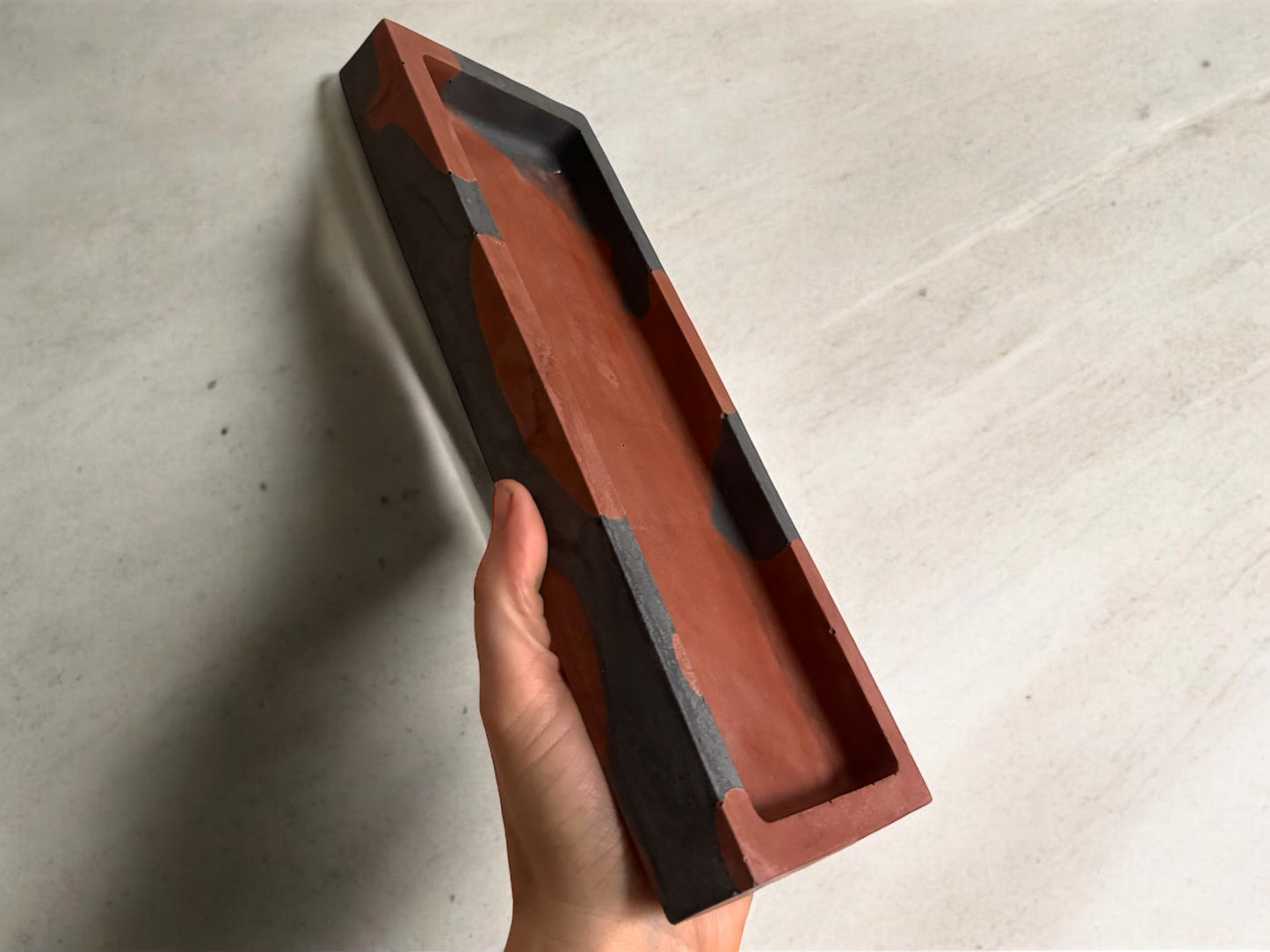 LAREDO TRAY - Rust & Charcoal