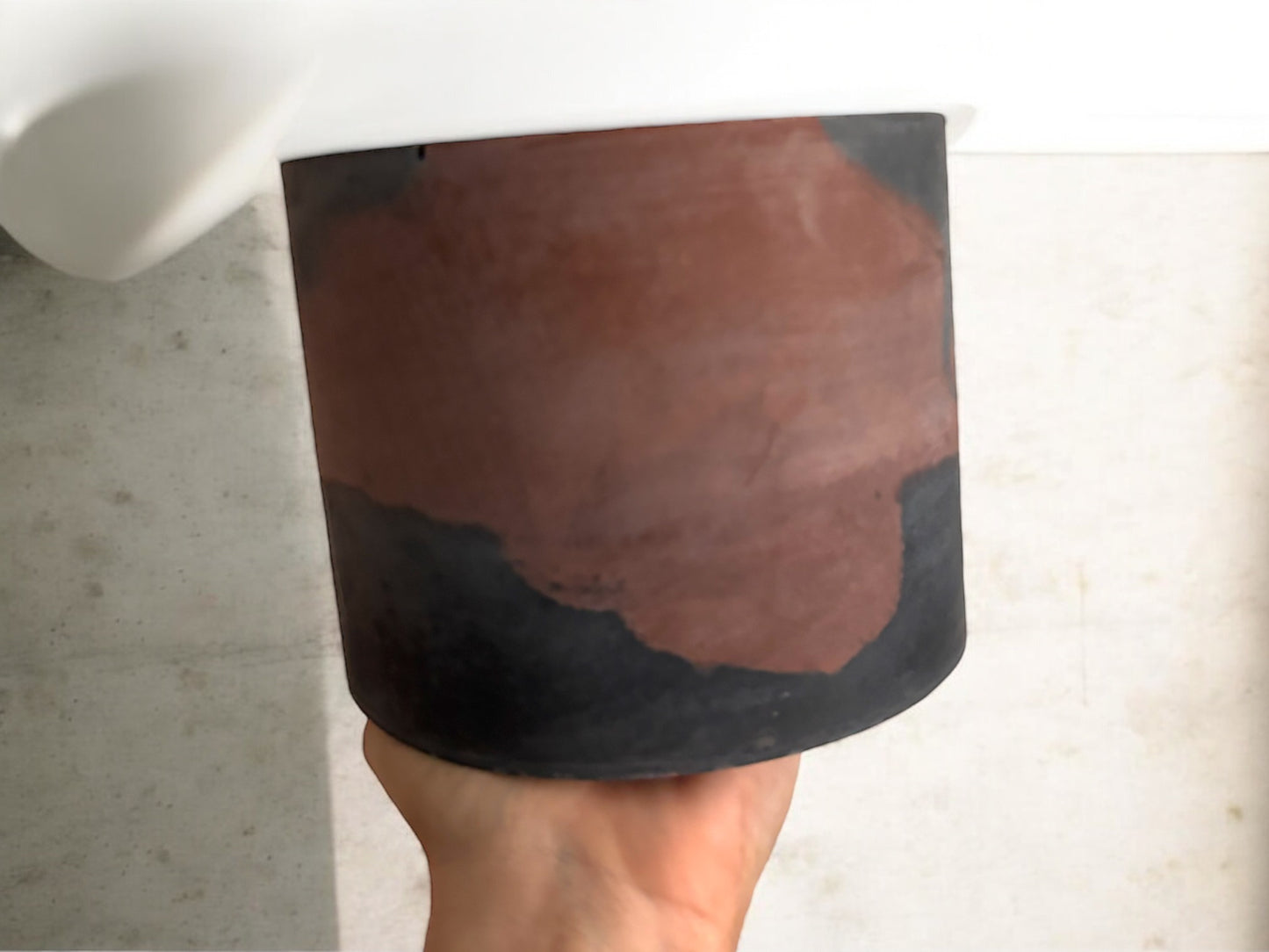 SUNDOWN PLANTER - Rust & Grey