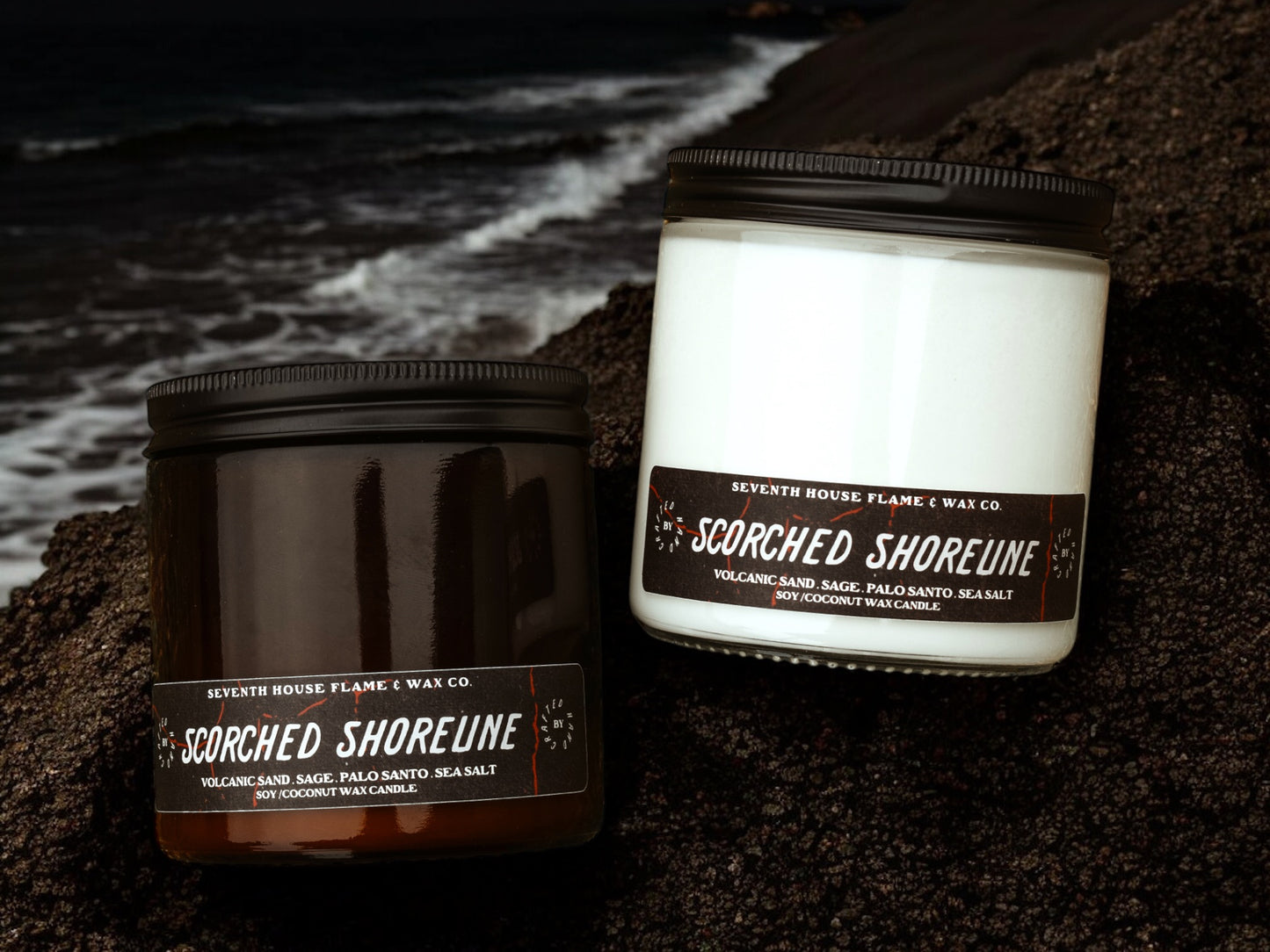 SCORCHED SHORELINE - Volcanic Sands, Sage & Sea Salt