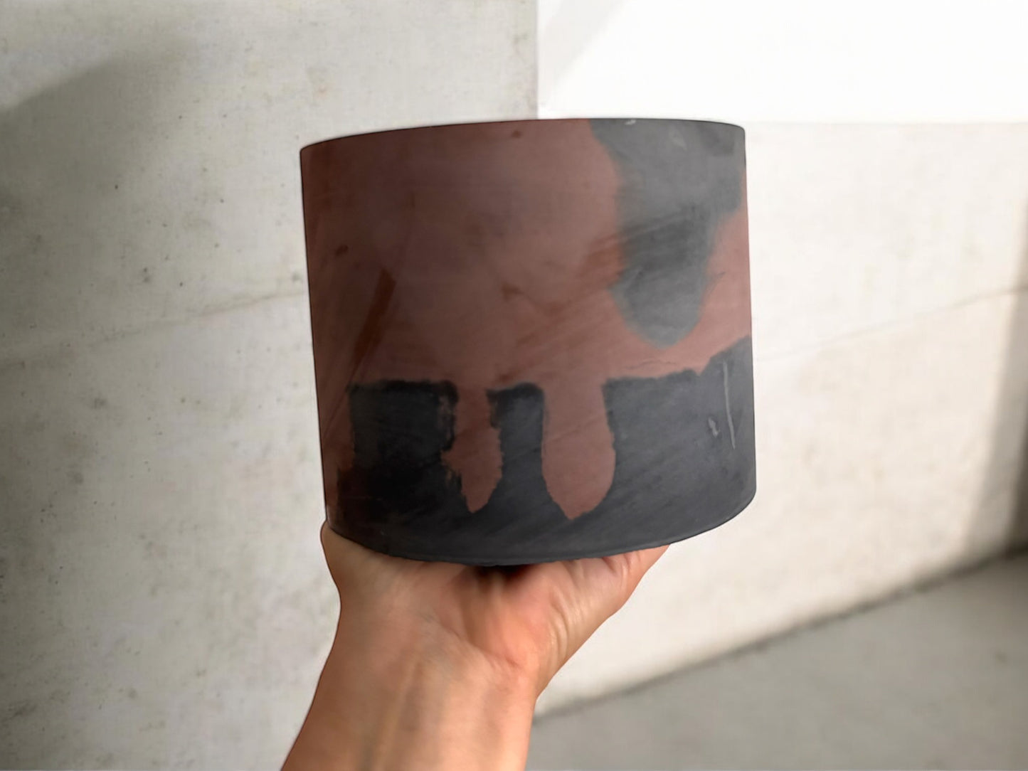 SUNDOWN PLANTER - Rust & Grey