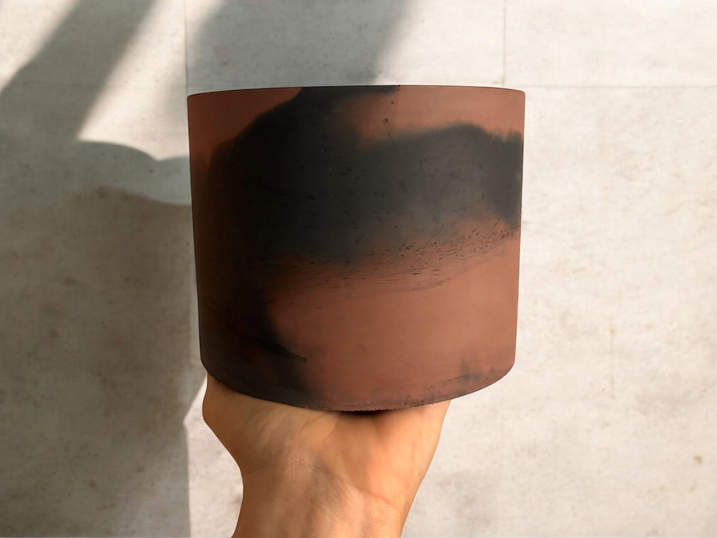 SUNDOWN PLANTER - Rust & Black