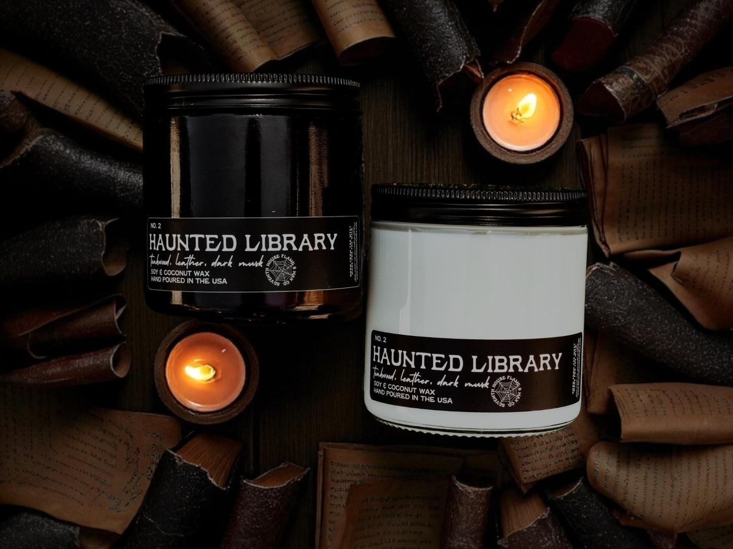 HAUNTED LIBRARY - Leather, Teakwood, Dark Musk