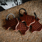 Texas Leather Key Tag - Brown
