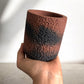 LAVA STONE CANDLE - Rust & Dark Grey