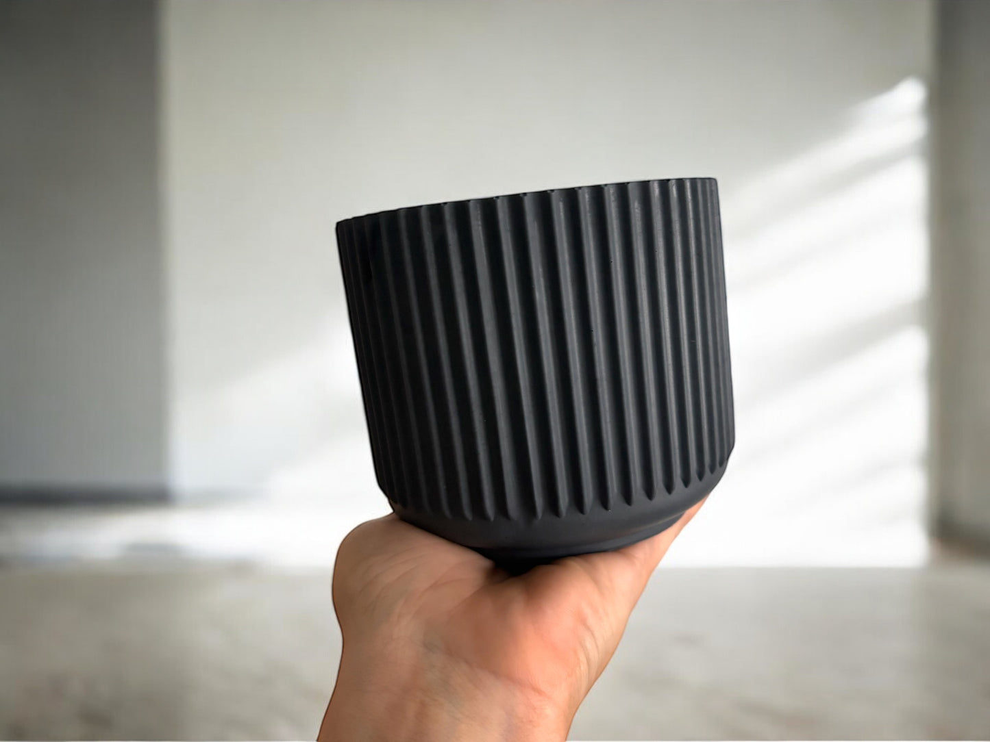 PLEATED CANDLE - Indigo