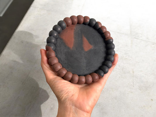 BUBBLE TRAY - Rust & Dark Grey