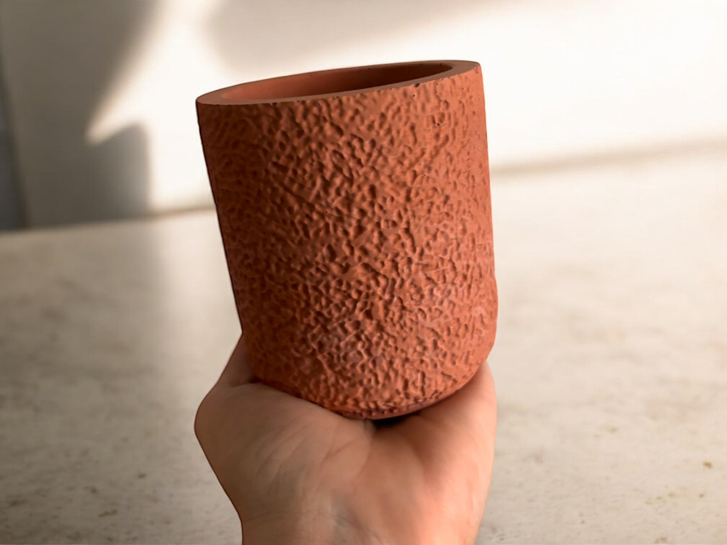 LAVA STONE CANDLE - Terra Cotta
