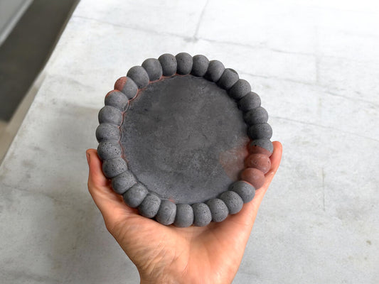 BUBBLE TRAY - Rust & Grey