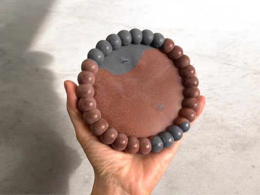 BUBBLE TRAY - Rust & Dark Grey