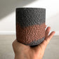LAVA STONE CANDLE - Rust & Dark Grey