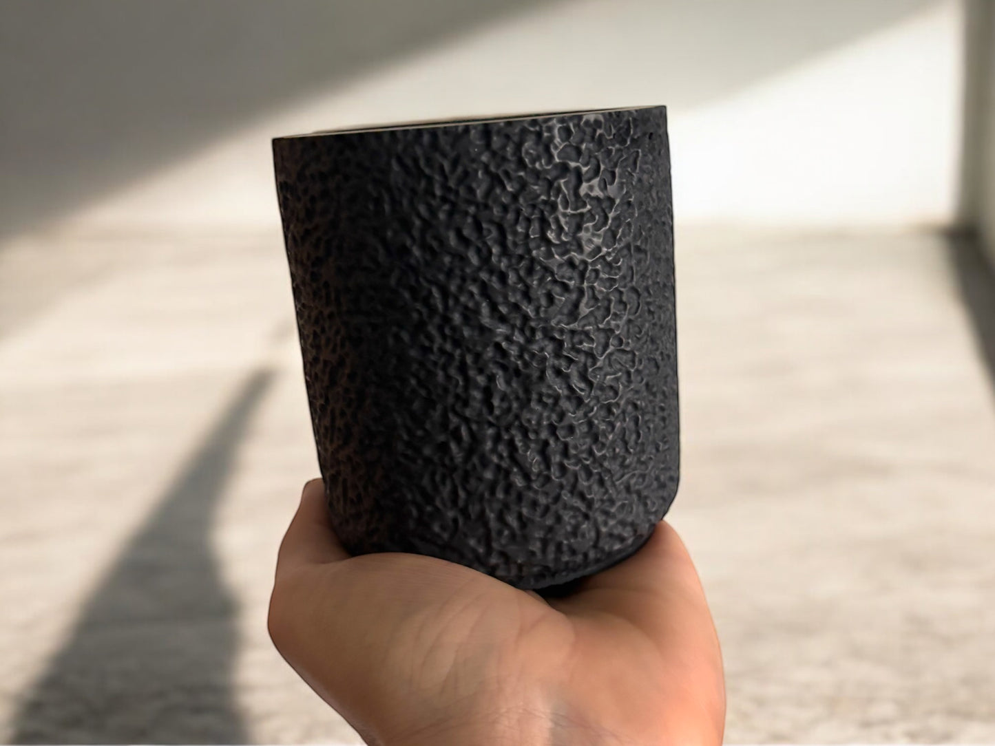 LAVA STONE CANDLE - Obsidian