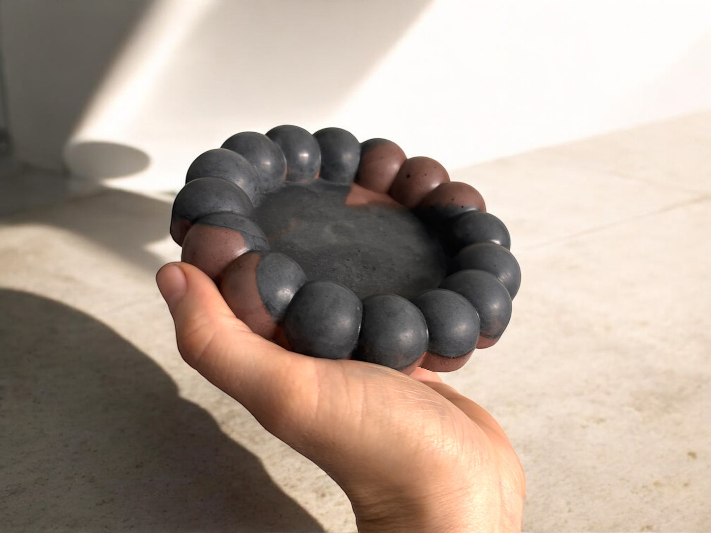BUBBLE TRAY - Rust & Charcoal