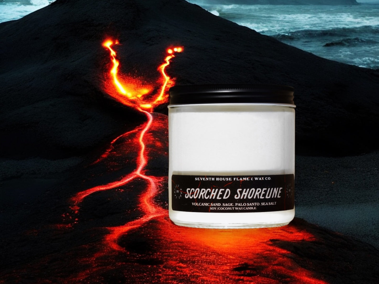 SCORCHED SHORELINE - Volcanic Sands, Sage & Sea Salt