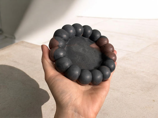BUBBLE TRAY - Rust & Charcoal
