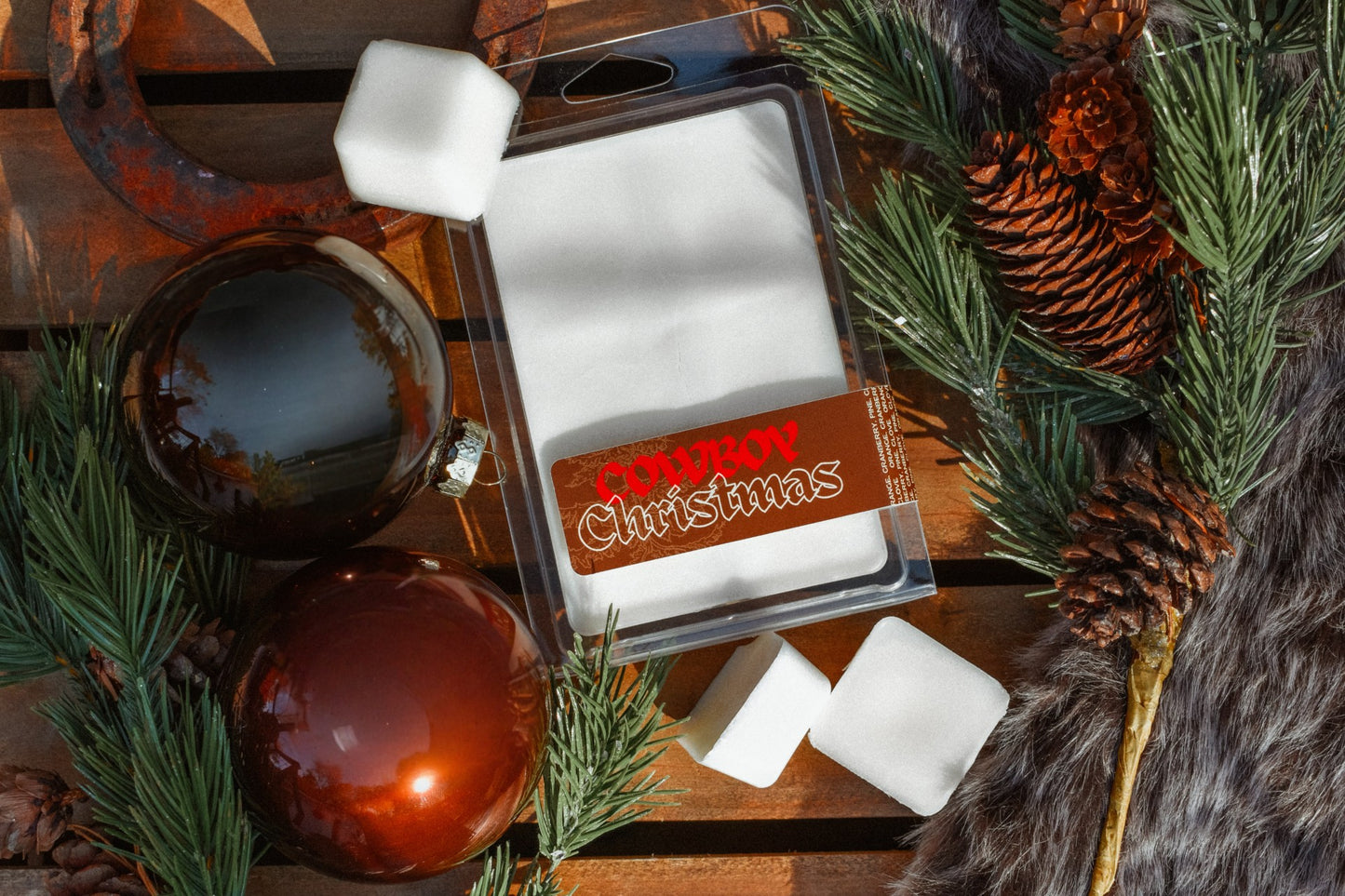 COWBOY CHRISTMAS - Orange, Cranberry & Pine