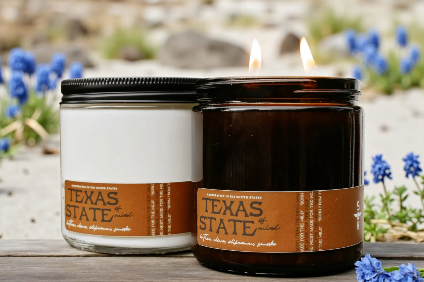 TEXAS STATE OF MIND - Leather & Smoke Candle