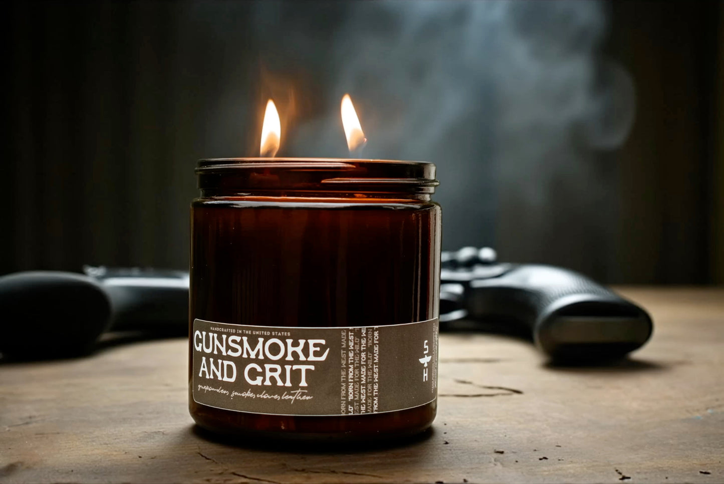 GUNSMOKE & GRIT - Gunpowder, Clove & Leather