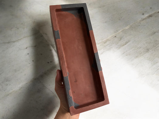 LAREDO TRAY - Rust & Charcoal