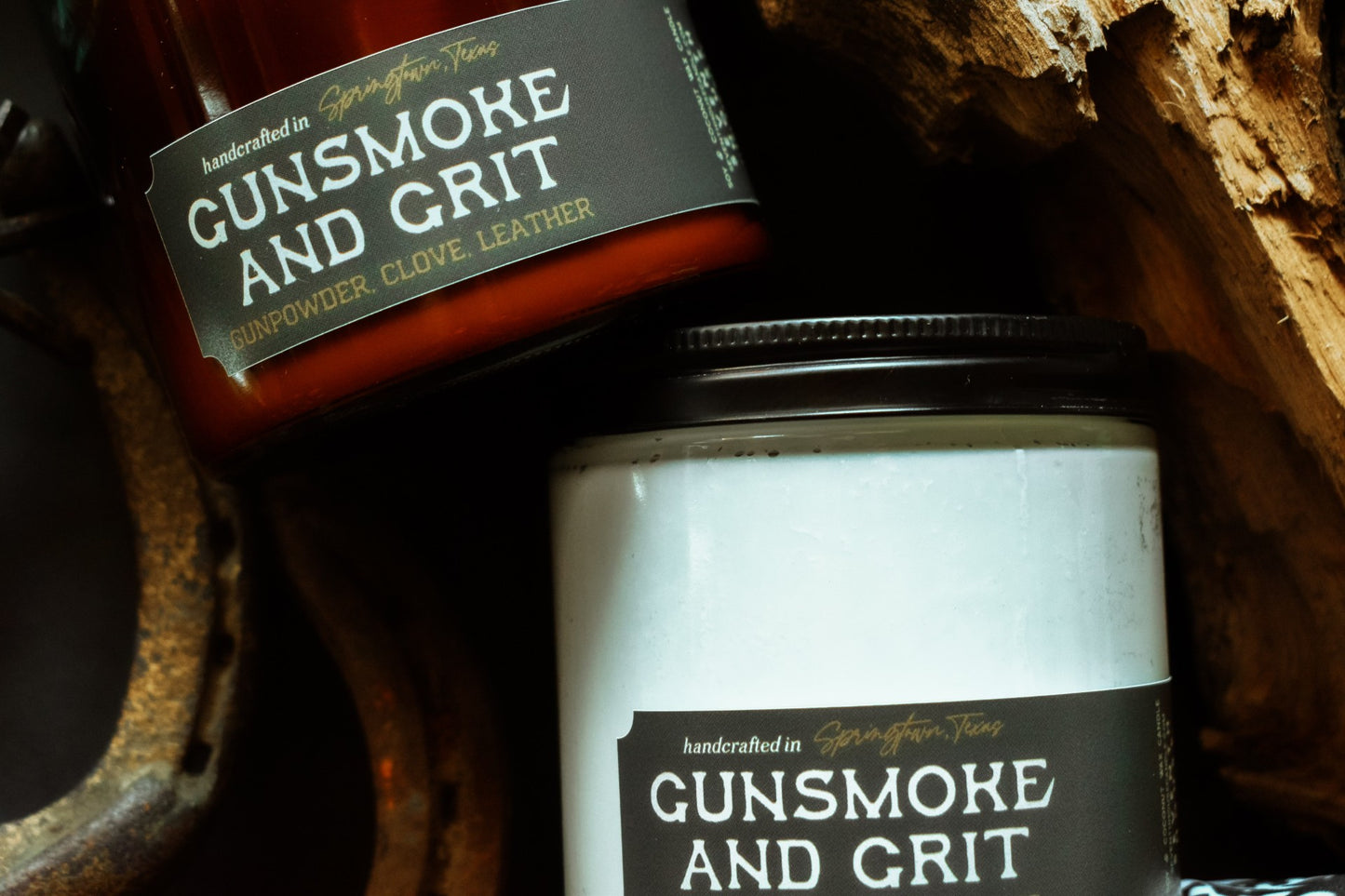 GUNSMOKE & GRIT - Gunpowder, Clove, Leather